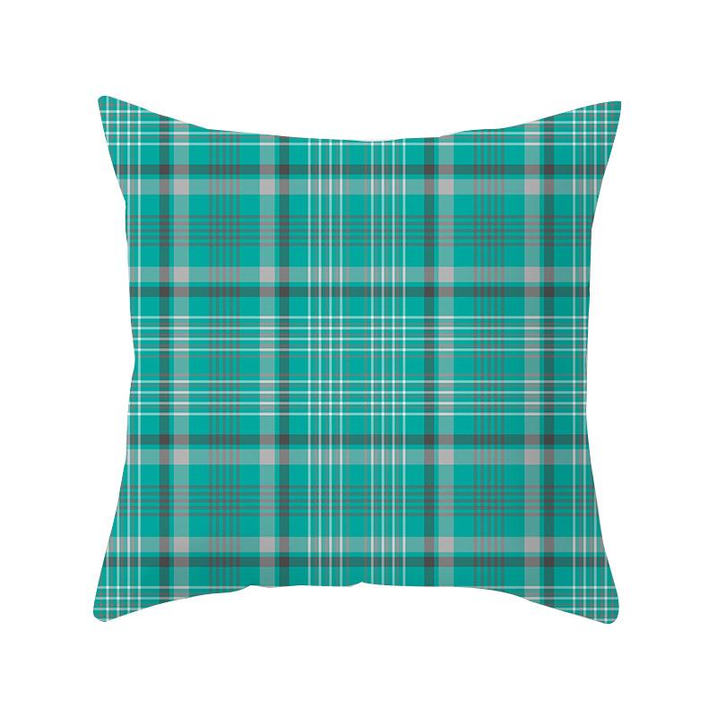 Scottish Red Plaid Pillowcase Home Sofa Pillow Cushion Cover