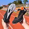 Professional Men Track & Field Shoes Anti Slip Wear-resistant Sneakers Trendy Elastic Athlete Sprint Shoes Student Nail Shoes