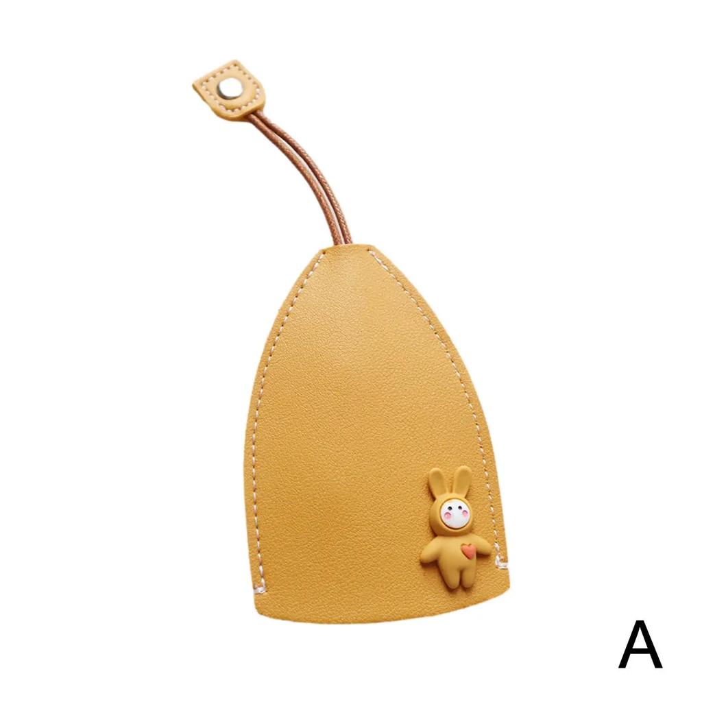 New Lovely Rabbit Car Key Holder Case Women Girls Pull Type Key Bag PU Leather Key Wallets Housekeepers Keychain Pouch Organizer