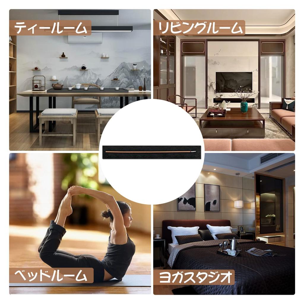 Doyime Horizontal Incense Burner Non-Flame Cotton Incense Stick Mat, Flame-Retardant Cotton, Fire-Resistant Cotton, Set of 20, Horizontally Operated,