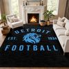 Detroit Lions Carpet Door Mat for Living Room or Bedroom Protective Mat Under Chair Office Decoration Christmas Gift Birthday Present