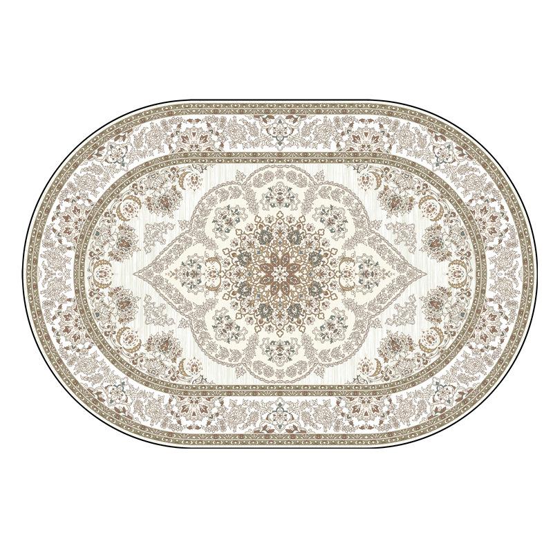 Persian Style Oval Carpet Living Room Sofa Carpet Bohemian Homestay Floor Mat Sofa Carpet
