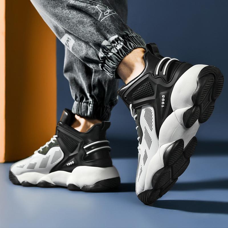 Large Size Men's Basketball Shoes Lightweight Cushioning Sneakers Outdoor Running Shoes Men Jogging Anti Slip Tennis Shoes Men