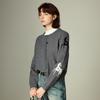 Chuyu Damen Sternenpferd Jacquard Strick Cardigan
