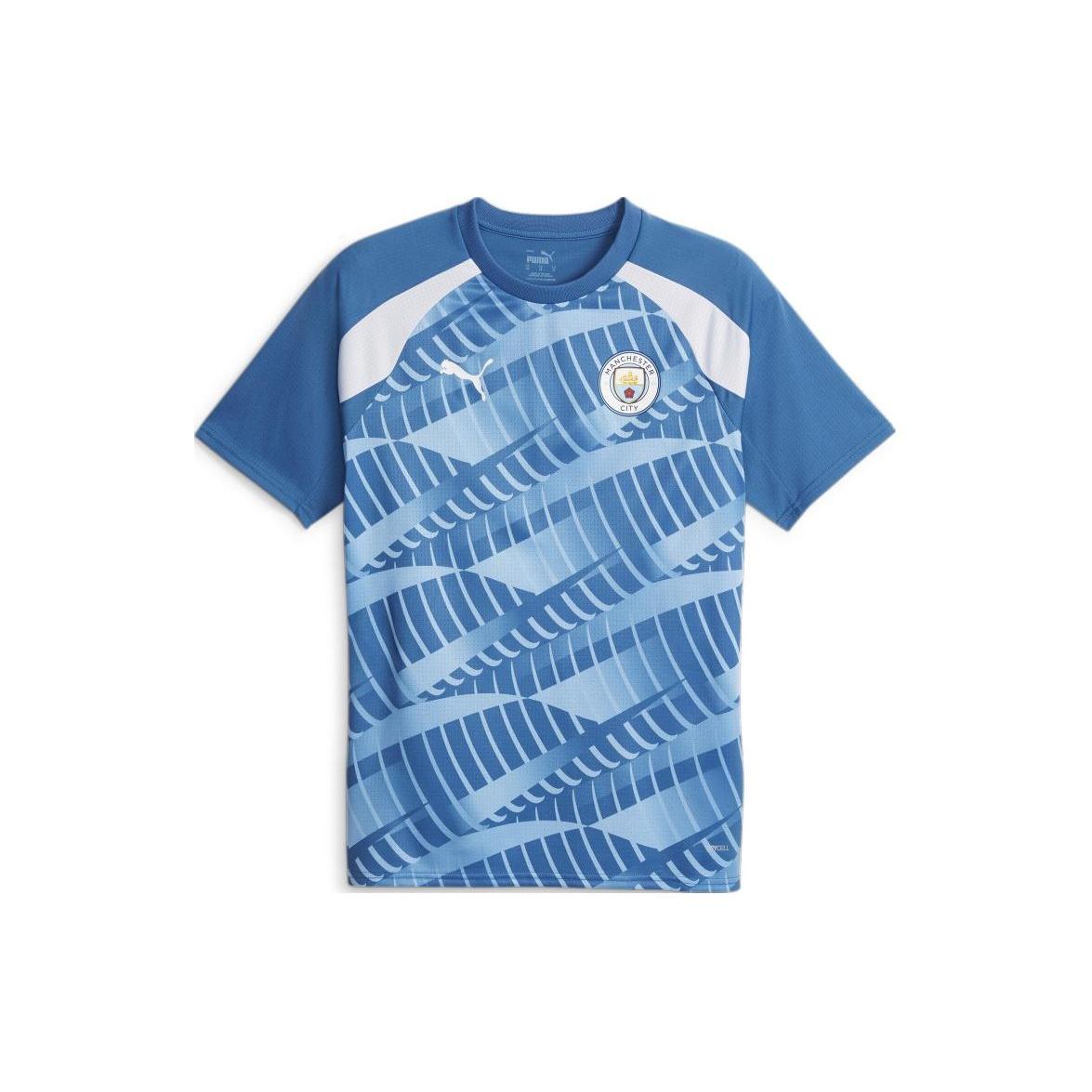 PUMA Manchester City 23/24 Pre match Jersey Blue Men s 772844-10 M