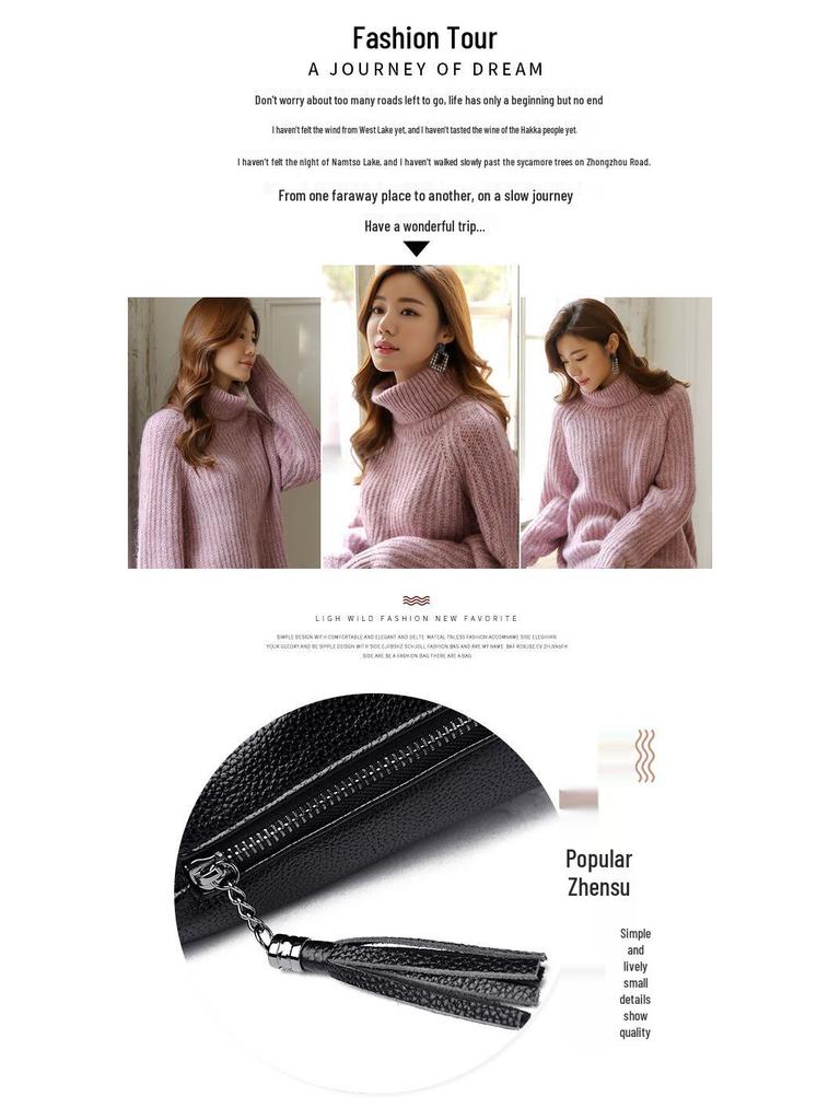 2022 European & American Retro Tassel Soft Leather Crossbody Bag - Casual, Versatile Single Shoulder Handbag for Women