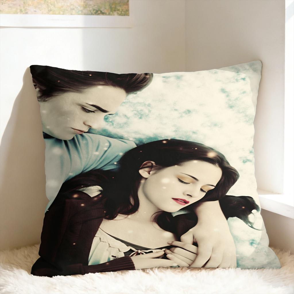 Edward Cullen Pillow Cover  Retro Trendy Pillow Case For Couch Sofa Bedroom Comfy Cushion Cover Birthday Present