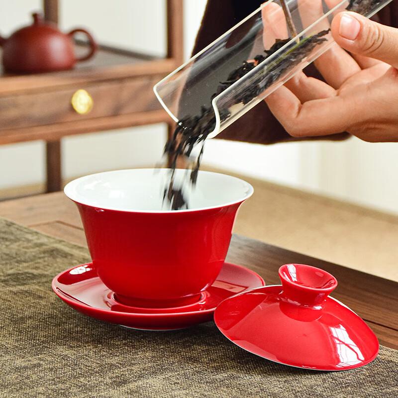 Mutton Fat Jade Ceramic Gaiwan