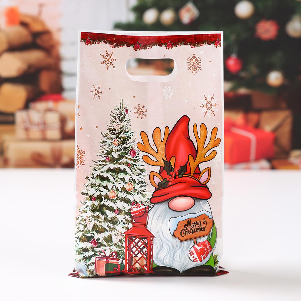 10/25/50pcs Christmas Cute Gift Bags Christmas Party Decoration 2025 Xmas Santa Claus Handbags  New Year Gift 2026