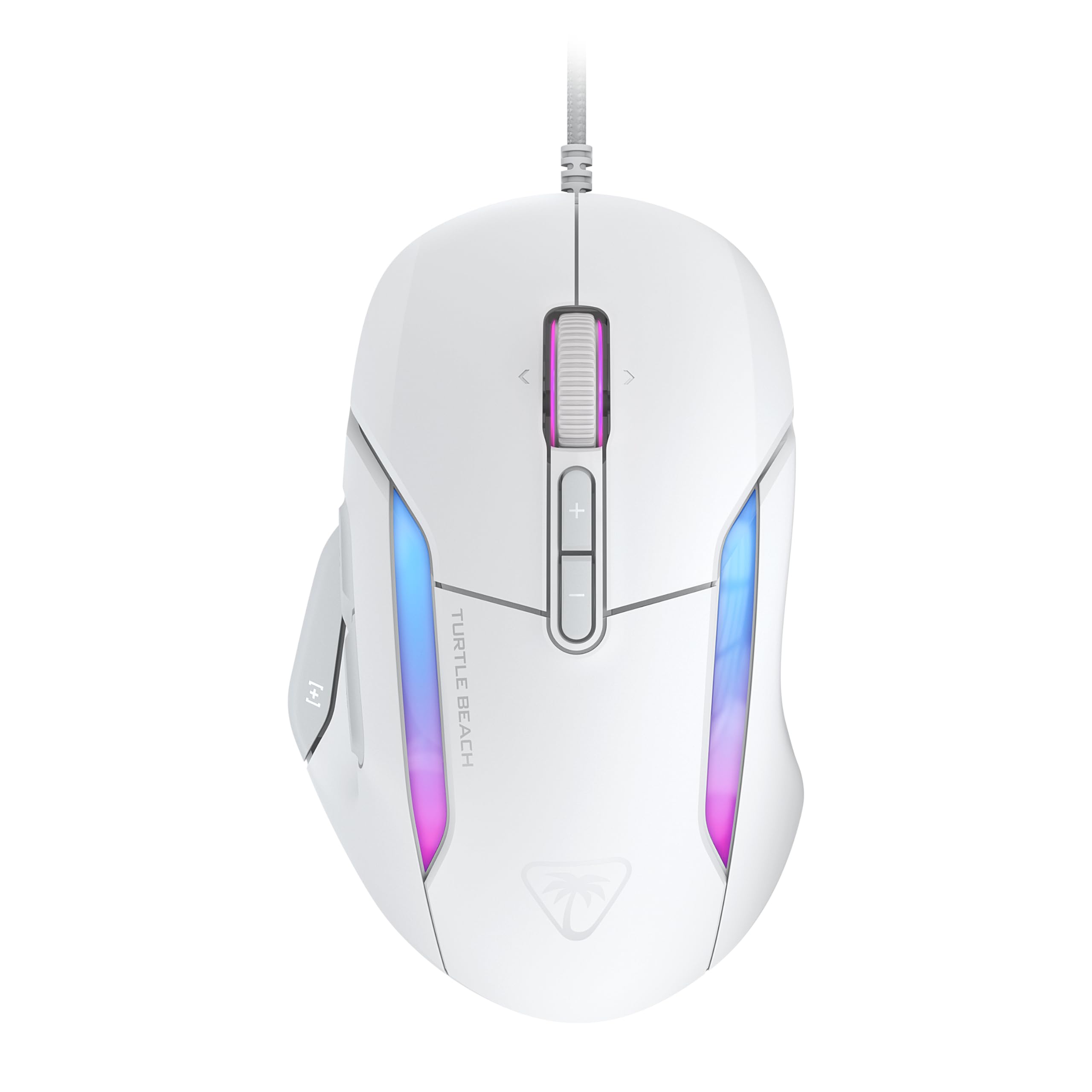 

TURTLE BEACH Kone II White Gaming Mouse, Multi-Button, Wired USB, 26K DPI Sensor, 650 IPS, for MMORTS, Macro Function, Claw Grip, Ergonomic Design