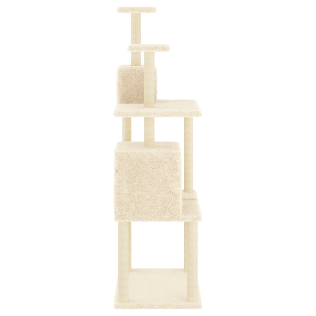 Scratching Post with Sisal Scratching Posts Cream 167 Cm