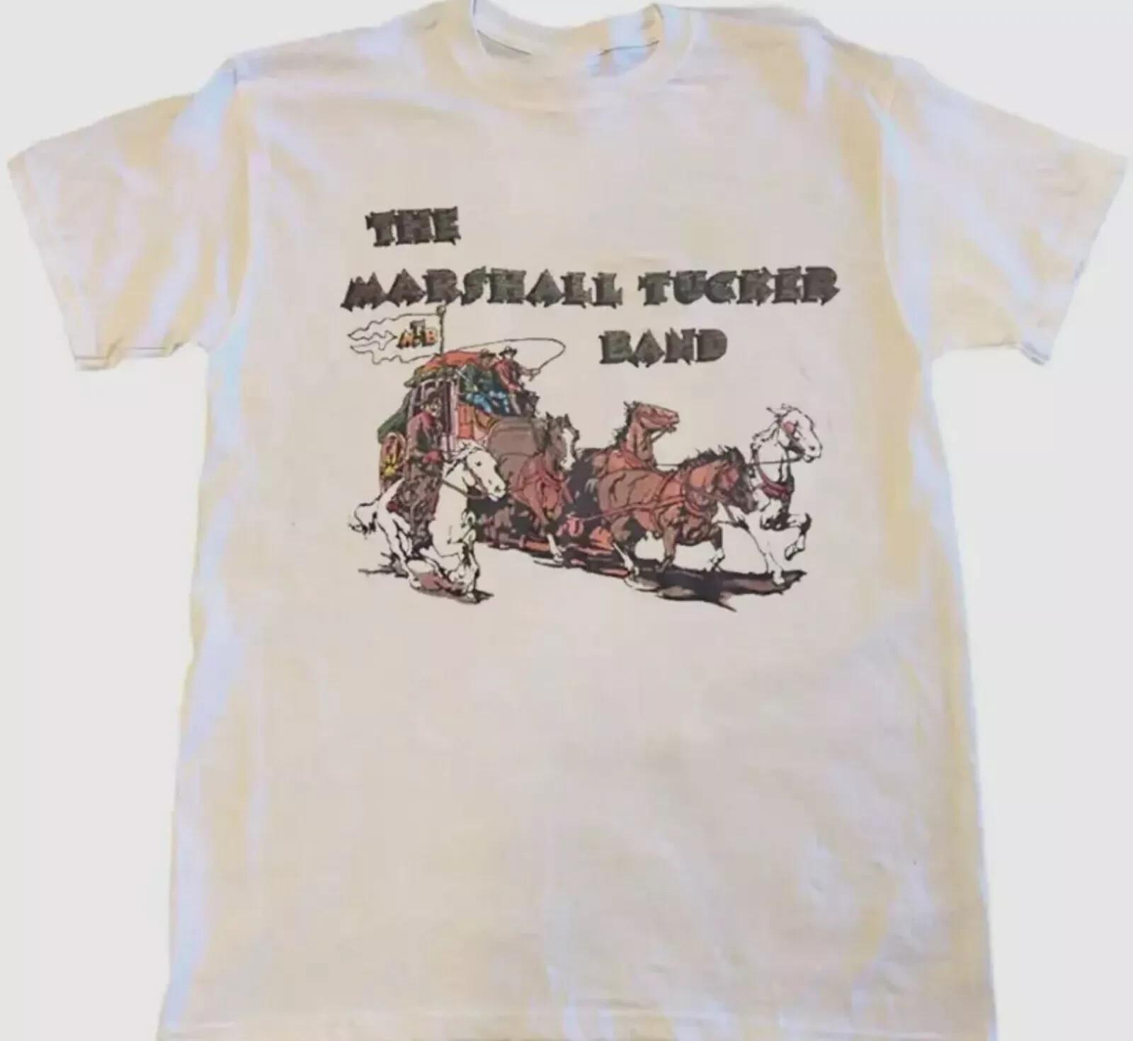 Vtg The Marshall Tucker Band Cotton White All Size Unisex Shirt S