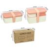 Xiaomi Bento-Box für Erwachsene, Alles-in-Eins Japanische Stapelbare Lunchbox mit Herausnehmbarem Besteckset und Dichtband, Mikrowellen- und Spülmaschinenfest