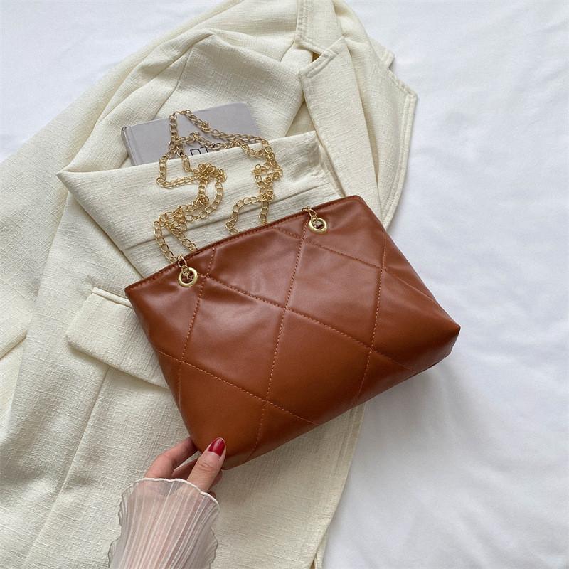 Fashionable Minimalist Tote Bag For Women Stylish Chain Strap Casual Shoulder Purse