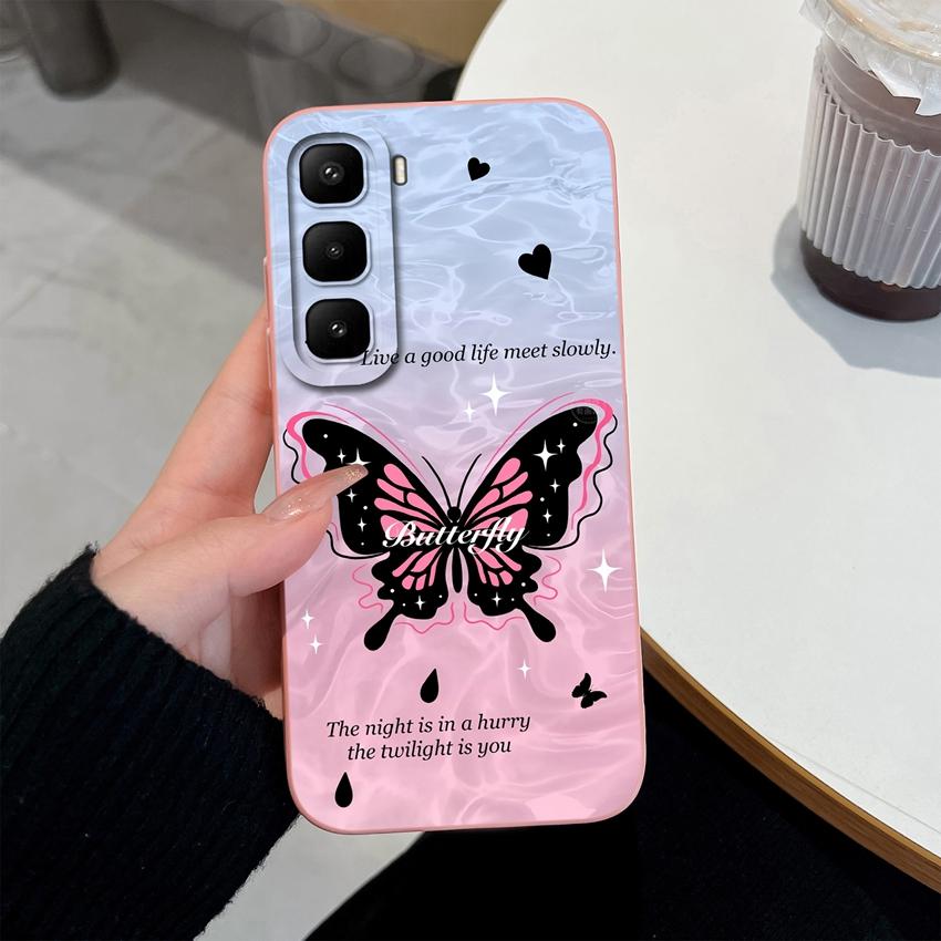 For Infinix Hot 60 50 Pro Plus 40Pro 30 Play 70 60i 50i 40i 30i Phone Case Sweet Bunny Cake New Upgrade Soft Smooth Silicone Lightweight Durable Shell
