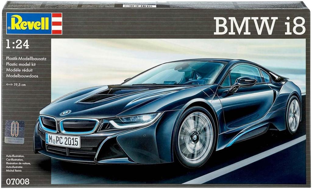 German Revell scale BMW i8 plastic model 1/24