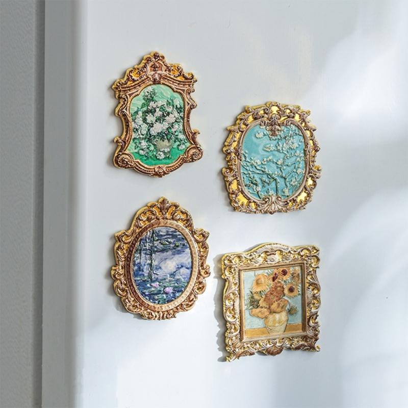 1PC Unique Artistic Metal Fridge Magnets Offering Multiple Styles For Home Gallery Creation Unique Pattern