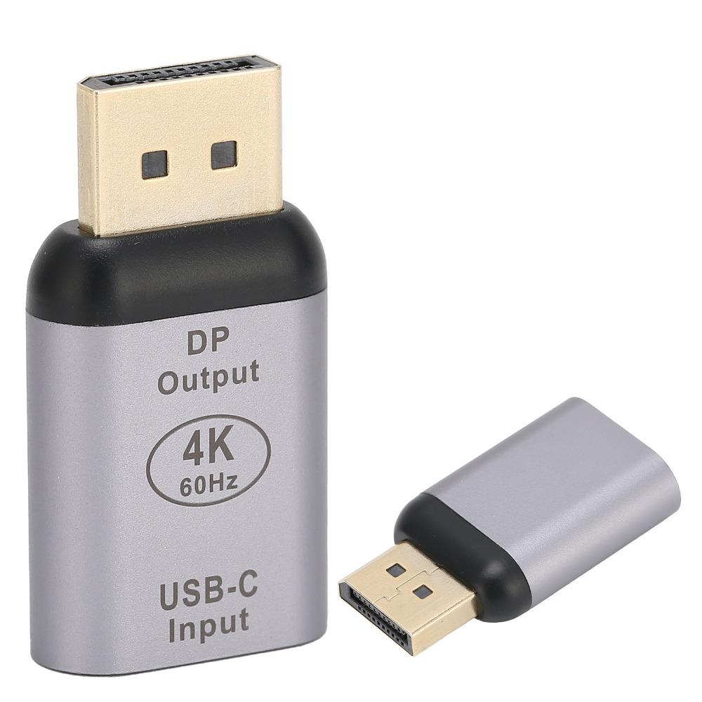 Plug and Play Type C Female to DP Male Adapter Video Converter for Windows/Android/OS X