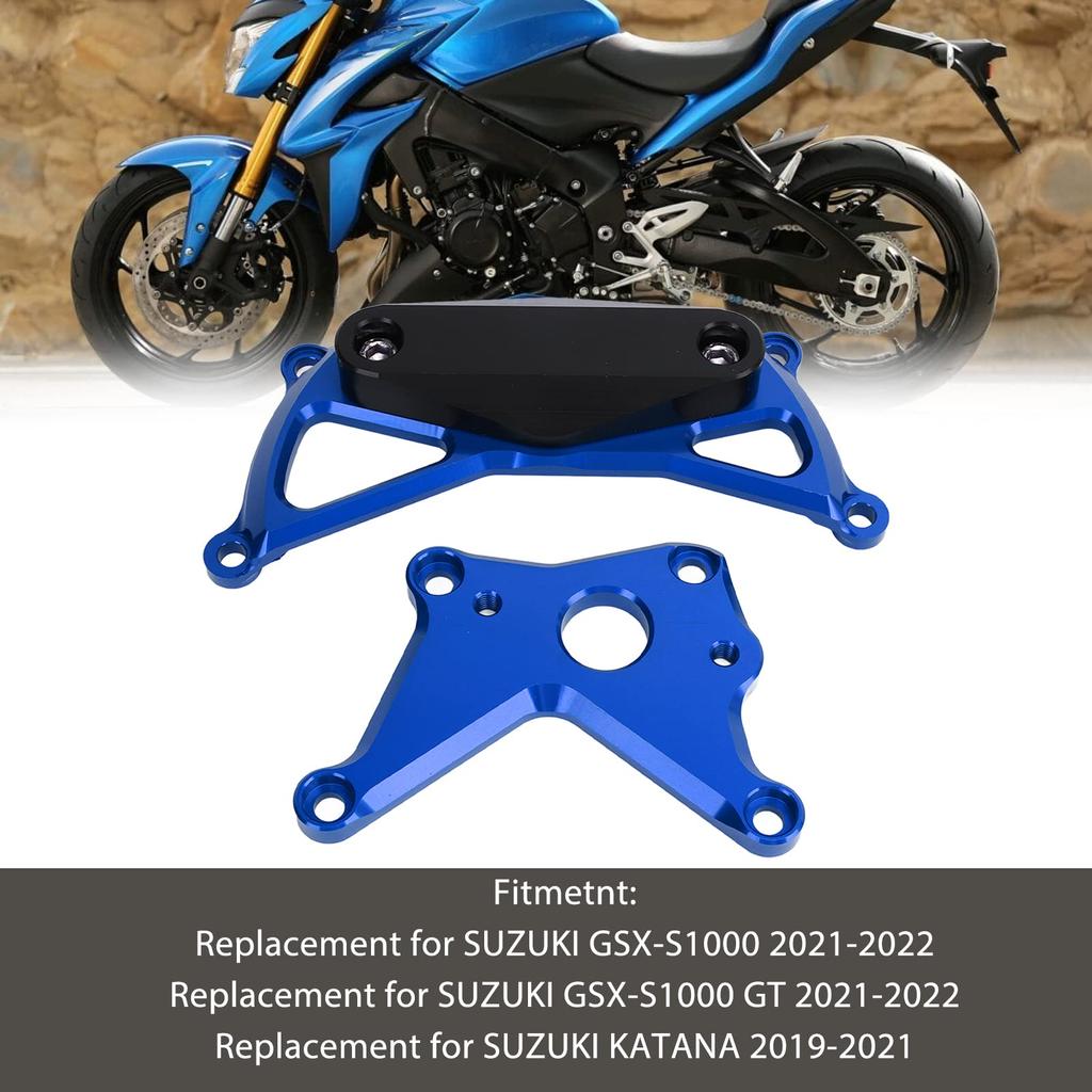 Motorcycle Engine Guard, Aluminum Alloy Engine Frame Slider, Crash Protection Cover Replacement Part for GSX-S1000 KATANA 2021-2022 (Orange)