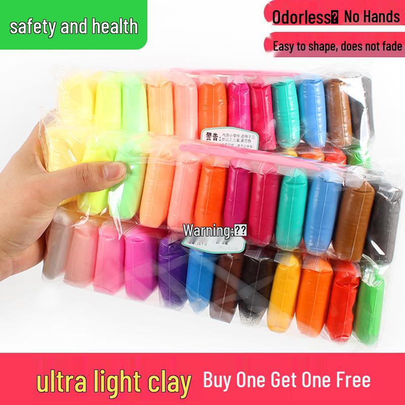 36 Color Play Dough & 24 Color Modeling Clay - Buy 1 Get 1 Free DIY Craft Set for Kids