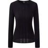 Casual Outing Party Lightweight Solid Color Long Sleeve Short Sweater Women Sweater Black 241L2004