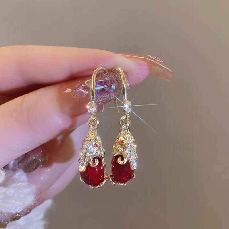 

Transfer Auspicious Pixiu Copper Coin Earrings Female Retro Style Earrings