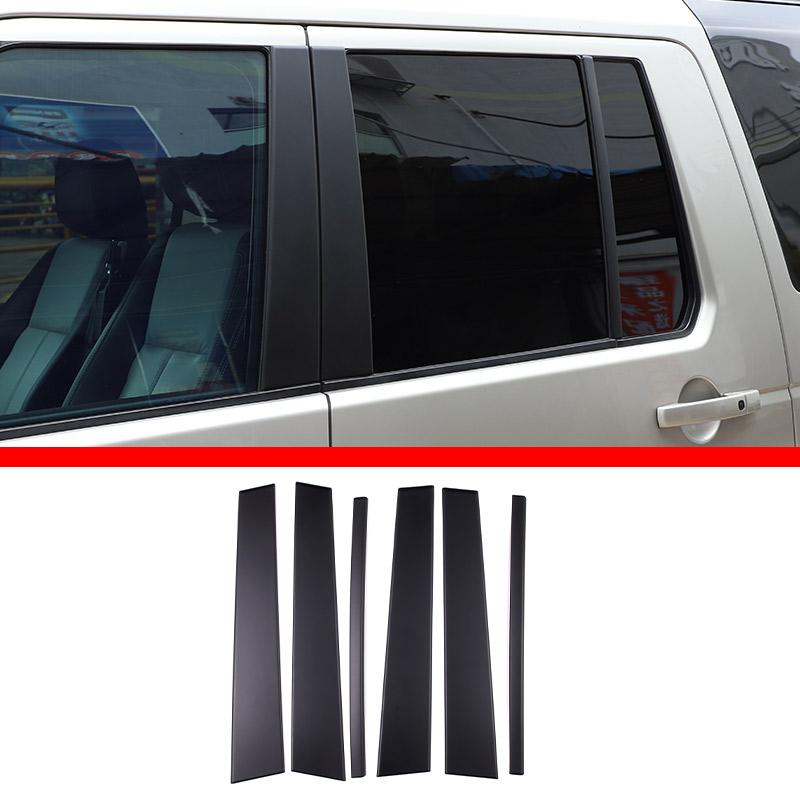 

Для Land Rover Discovery 3/4 LR3 LR4 2004-2016 ABS Чорні Накладки-Смужки на Центральну Стійку (Стовпчик B) Вікна Автомобіля Наклейка Авто Аксесуари матовий чорний колір