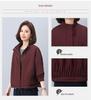 Women's Petite Stand-Up Collar Thickened Coat - 2024 Autumn/Winter Fashionable Loose Fit Casual Top
