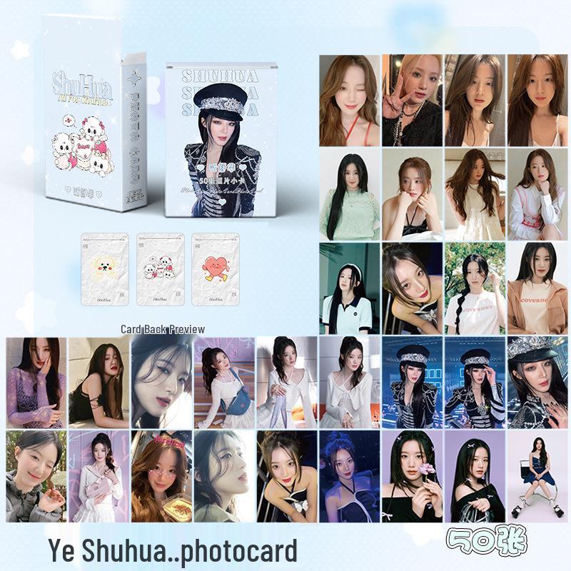 Official (G)I-DLE Photo Card Set: Song Yuqi, Cho Miyeon, and Ye Shuhua Lomo Cards - Female Group Merchandise Album