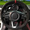Car Steering Wheel Cover DIY Black Suede For Mazda 3 Axela 2017- Mazda 6 Atenza 2017- CX-3 CX-4 CX-5 CX-9 CX9 CX-8