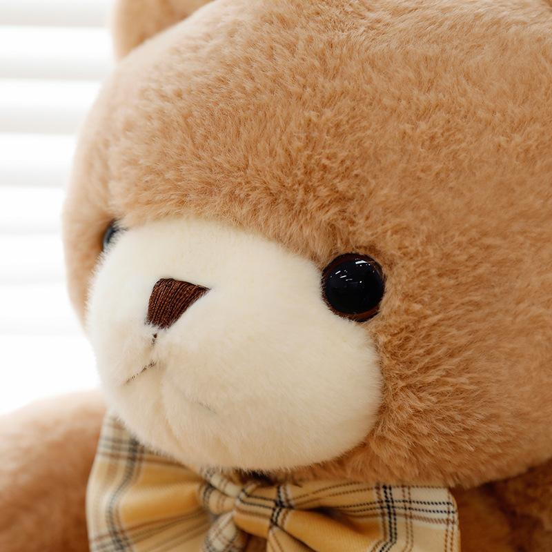 Bow Bear Doll Plush Toy for Children's Birthday Gift, New Bear Doll Throw Pillow for Gift