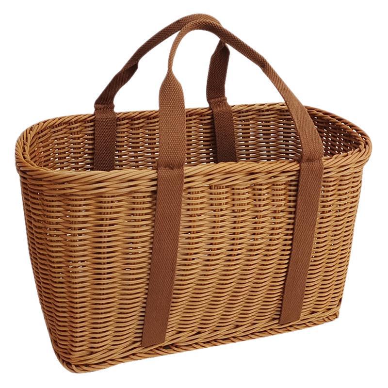 Rattan Woven Handbag - Fruit & Picnic Basket