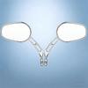 2 Pieces Sturdy Aluminum Motorcycle Mirrors Including Protective Layer For Older Bike Styles