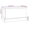 VidaXL Boîte de rangement sonoma gris 50x30x28 cm bois d'ingénierie 816502