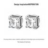 European and American Zircon Non-Piercing Ear Clips and Stud Earrings Set