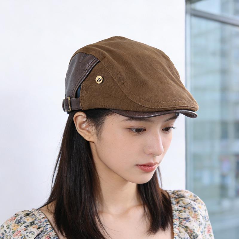 Versatile, Small Face, Anti-wearing Beret, Big Head Circumference, Duck Tongue, Newsboy Hat