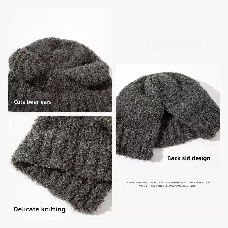 1-10PCS Boys Girls Winter Ear Flap Hat and Scarf Fleece Lined Windproof Combo for Toddler Infant Warm Ear Protection Accessories