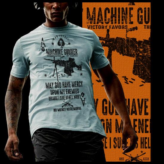 Machine Gunner  Military Heavy Machine Guns Infantryman Iraq War Combat Unisex T-Shirt XXL
