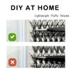 Single cluster 30D/40 hot melt hair 14 rows D curve self-grafting segmented false eyelashes