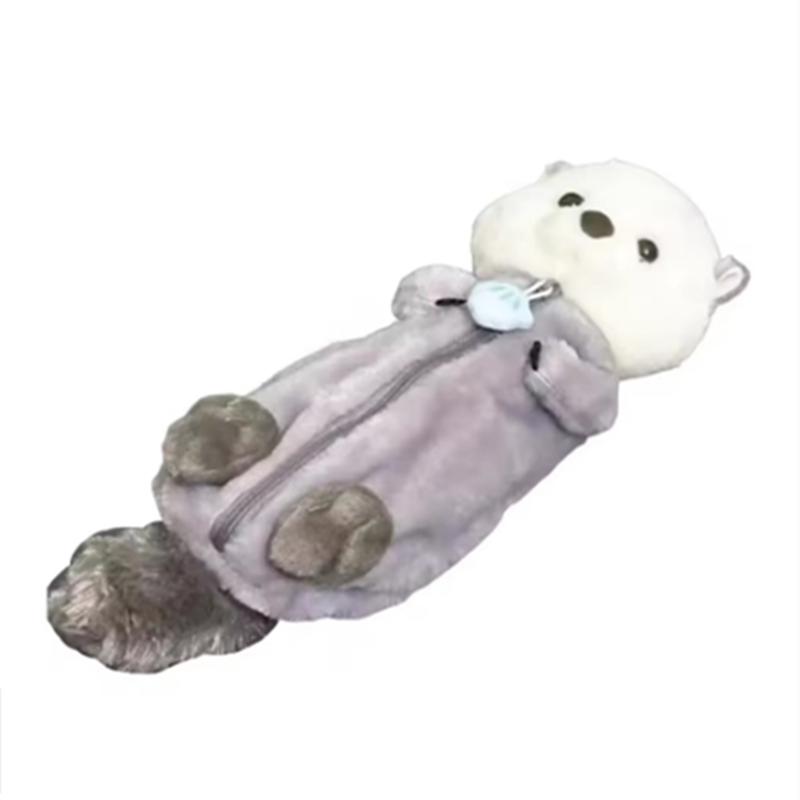 

1 Pcs Creative Sea Otter Plush Pencil Case Ins High-attractive Pen Holder Cute Pencil Pouch Bag School Supplies Stationery