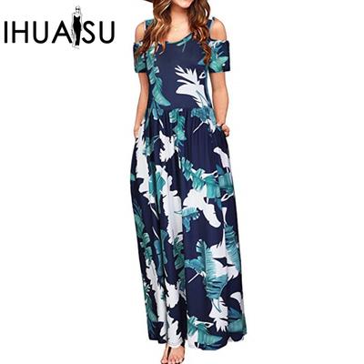 O-Neck Fashion Casual Short Sleeve Dress for Women