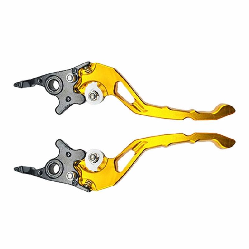 

Adjustable Ergonomic Motorcycle Brake Handles With Quick Response Suitable For Comfortable Grip Improved Brake Response золотой