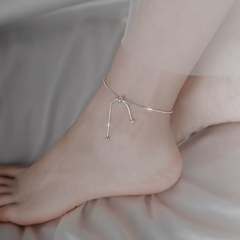 Stylish Titanium Steel Heart Anklet for Women – Durable, Versatile Beach Foot Chain
