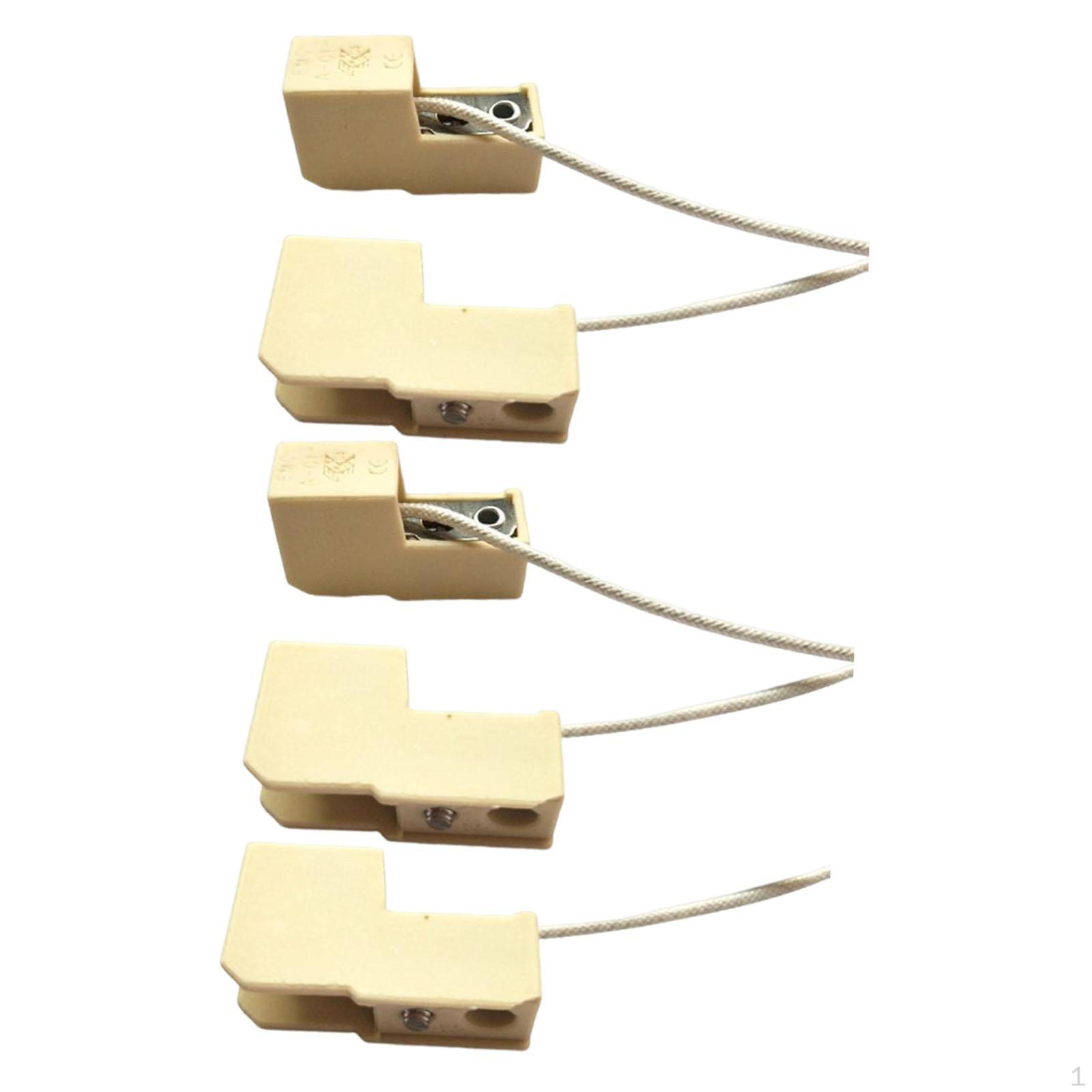 

5Pcs R7S Lamp Base Sockets Accessories, Replace, Easy to Install, Premium, Professional Ceramic