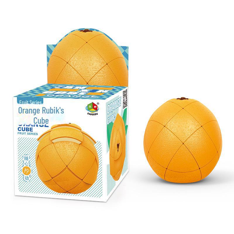 Panxin Fruit Puzzle Cube: Unique Orange, Peach, Pear, Lemon Shapes for Children's Creative Early Learning.