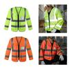 Reflective Vest Clothing Long Sleeved for Men Women Comfortable High Visibility Vest for Security Paving Traffic Landscaping