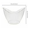 Ice Bucket Stable Flat Base, Clear Drink Bucket, Shatterproof, Beverage Tub, for