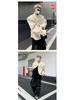 Men's Trendy Stand Collar Leather Jacket - High-End Feel, Loose Fit, Solid Color, Padded, Casual & Versatile