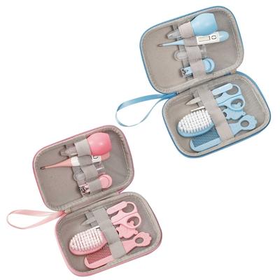 Baby Care Product 8-in-1 Grooming Kits Infant Healthcare Kit Newborn Haircomb Brush Finger Toothbrush Fever Thermometer