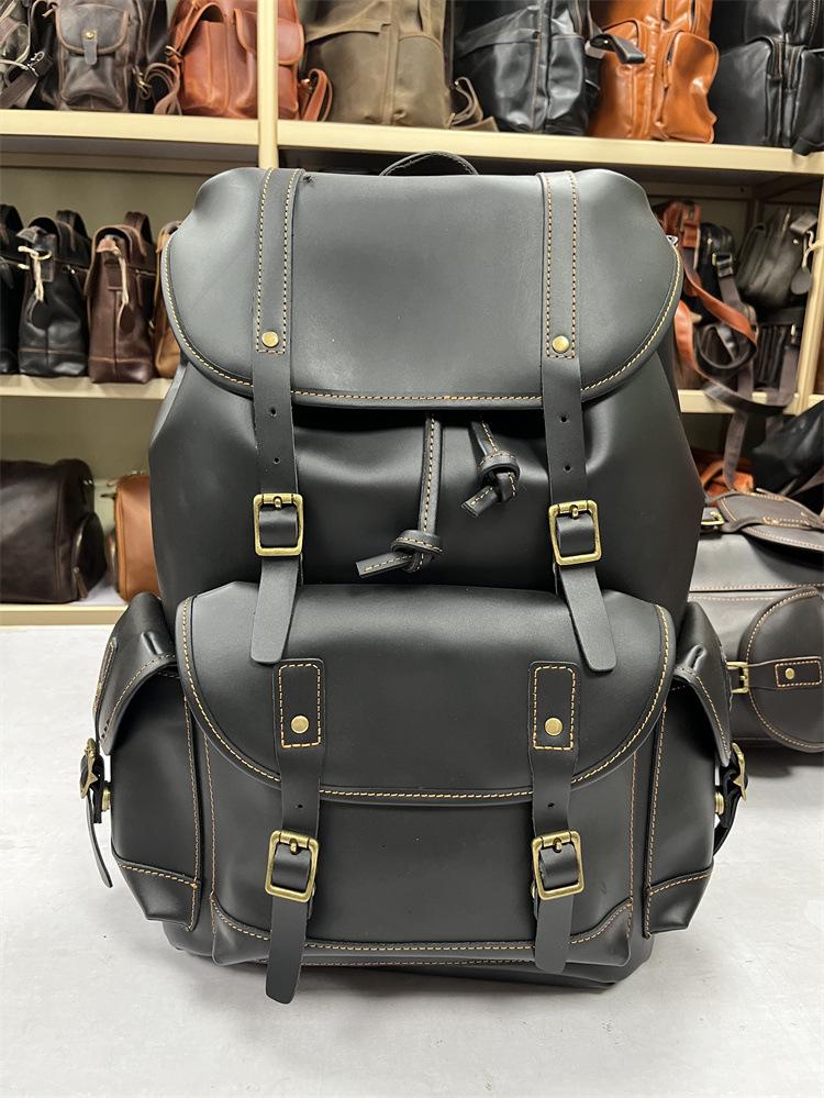

Men s Vintage Leather Backpack for Business and Travel 17-inch